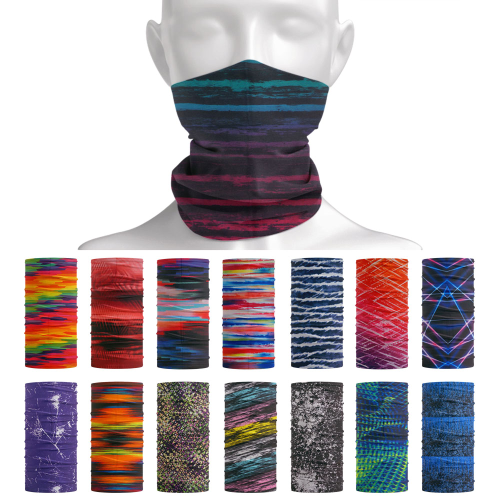 Cycling Gear For Women - Bandana pola garis ikat leher, syal