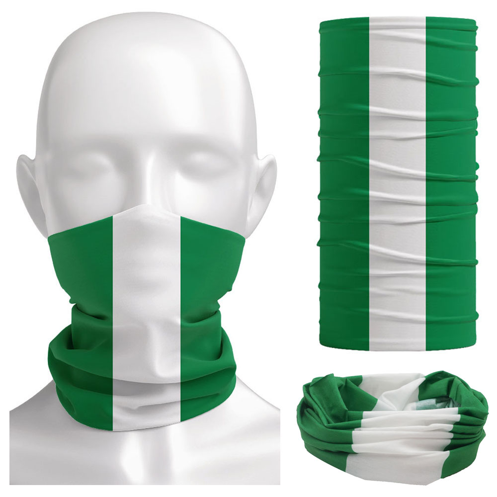 Cycle Gear - Bandana Bendera Nigeria Pelindung Kaki Leher