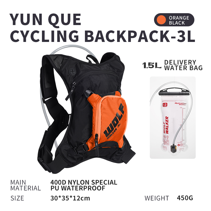 Ransel Lari Off-road WOLFWALKE - Cycling Backpack ulasan dan harga