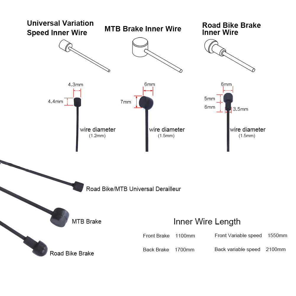 10 buah/set set kabel rem Shif - Cycling Gear Parts ulasan dan harga
