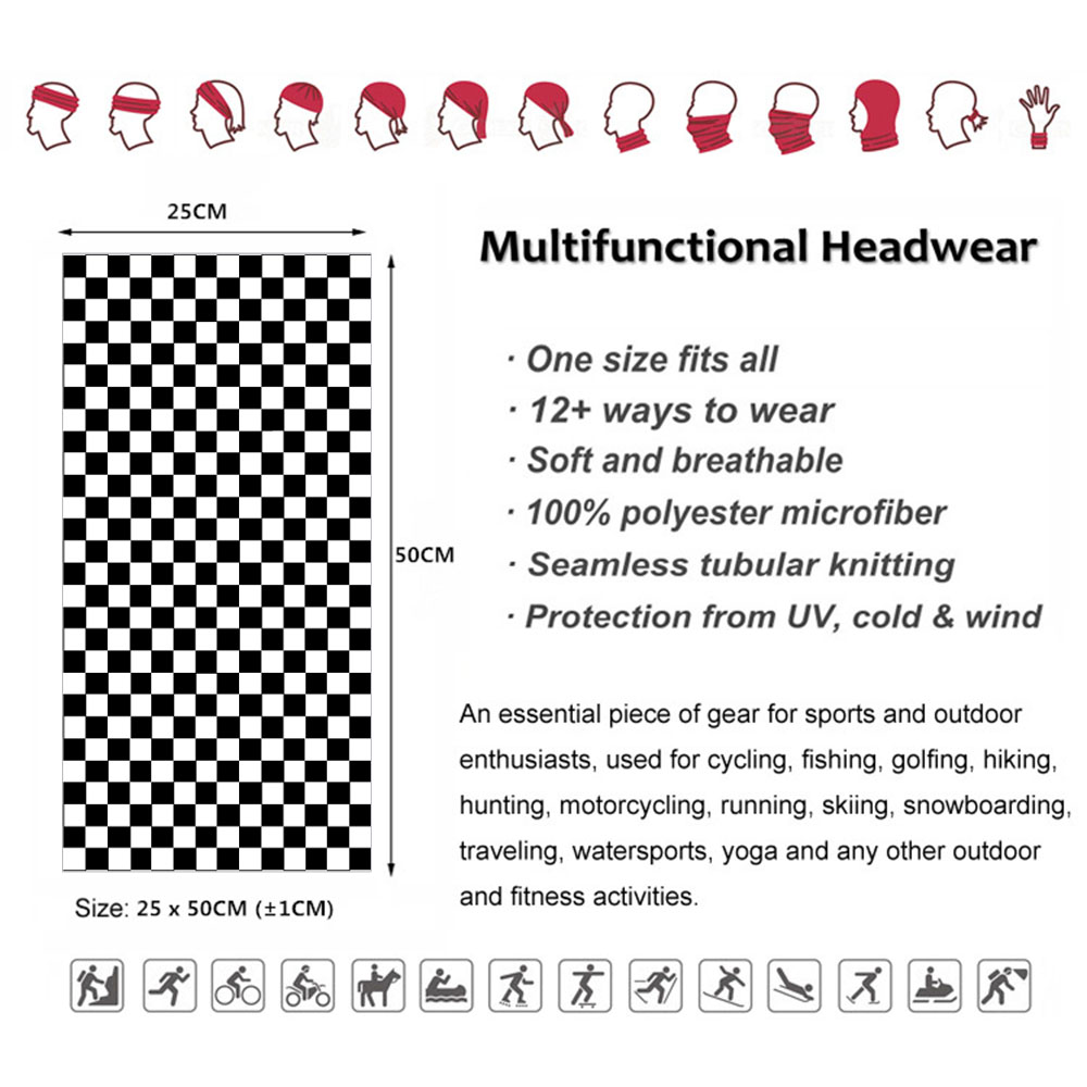 Bandana motif kotak-kotak, Ban - Cycle Gear ulasan dan harga